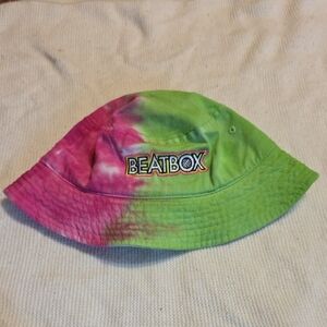 BEATBOX Tie-Dye Bucket Hat in Pink & Lime Green Brand New Without Tags